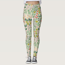 Legging Caneleiras florais da ioga