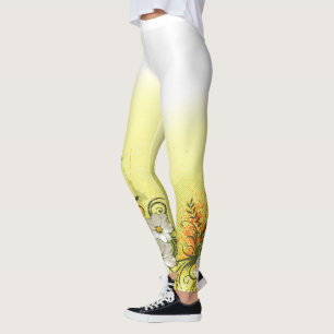 Legging Caneleiras florais da opção da forma 9
