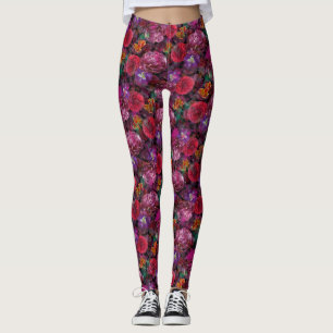 Legging Caneleiras florais destruídas vu de Déjà