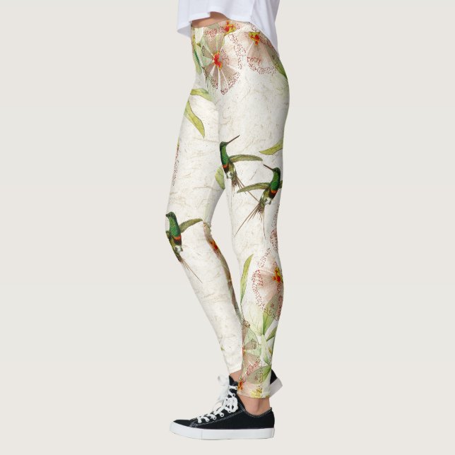 Legging Caneleiras florais dos animais selvagens dos (Esquerda)