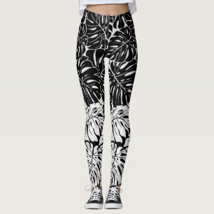 Legging Caneleiras frondosas de B&W