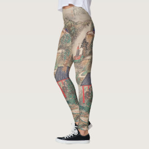 Legging Caneleiras japonesas da arte