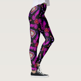 Legging Caneleiras Jimette Desenho vermelho recortar