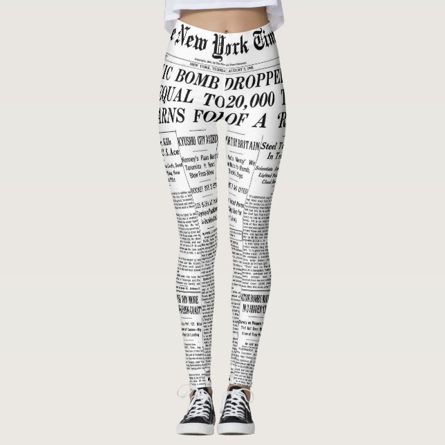 Legging Caneleiras Jornal (Frente)