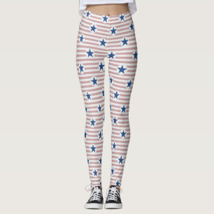 Legging Caneleiras legal do estilo da bandeira americana