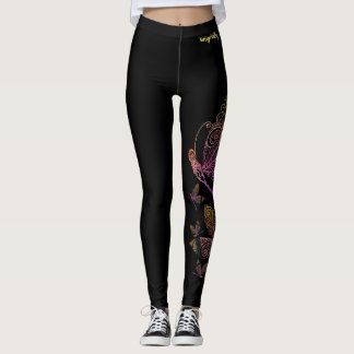 Legging Caneleiras lunáticas da libélula