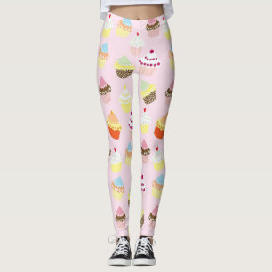 Legging Caneleiras lunáticas do cupcake