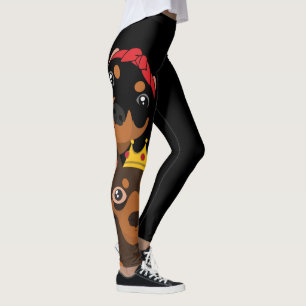 Legging Caneleiras mínimas do Pin do Pinscher diminuto de