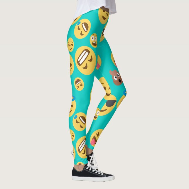 Legging Caneleiras modeladas Emojis da cerceta (Direita)