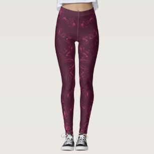 Legging Caneleiras - o rosa e Borgonha rodaram teste