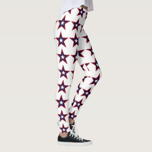 LEGGING CANELEIRAS PATRIÓTICAS DA ESTRELA, QUARTO DE JULH