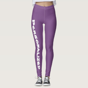 Legging Caneleiras personalizadas roxo das senhoras