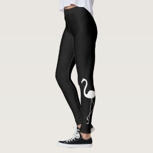 Legging Caneleiras pretas & brancas bonitos super do