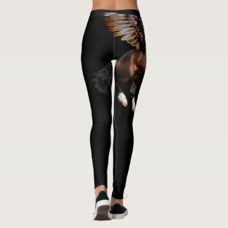 Legging Caneleiras pretas com baía Pegasus