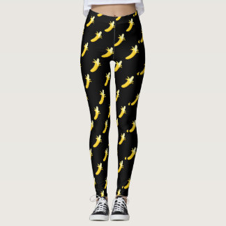 Legging Caneleiras pretas da banana