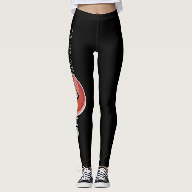 Legging Caneleiras pretas das estradas transversaas BJJ (Frente)