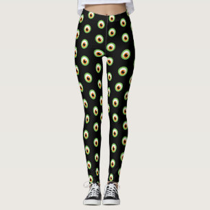 Legging Caneleiras pretas do olho do monstro