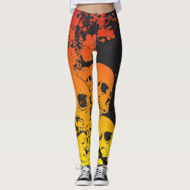 Legging Caneleiras quentes dos crânios