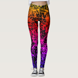 Legging Caneleiras rachadas do por do sol