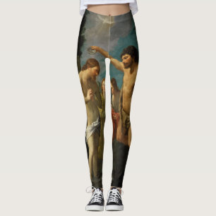 Legging Caneleiras religiosas da arte