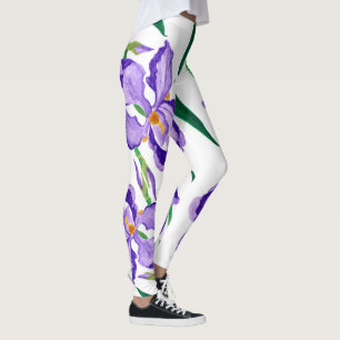 Legging Caneleiras roxas da íris