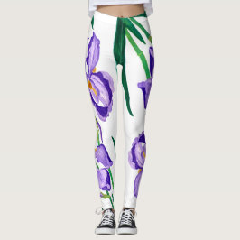 Legging Caneleiras roxas da íris