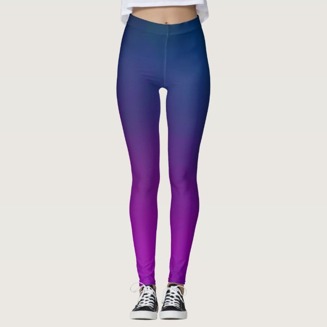 Legging Caneleiras roxas de Ombre (Frente)