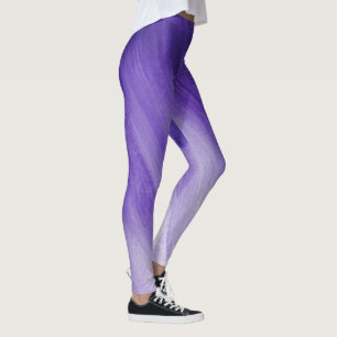 Legging Caneleiras roxas ultravioletas da arte abstracta