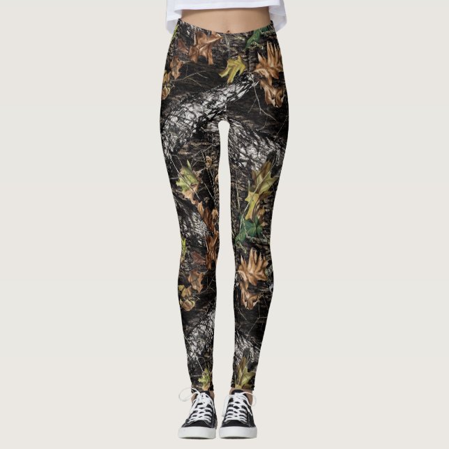 Legging Caneleiras rústicas de Camo da caça (Frente)