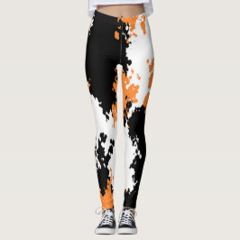 Legging Caneleiras Sassy de Camo da menina - laranja