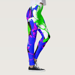 Legging Caneleiras "sexy" do "divertimento da flor das