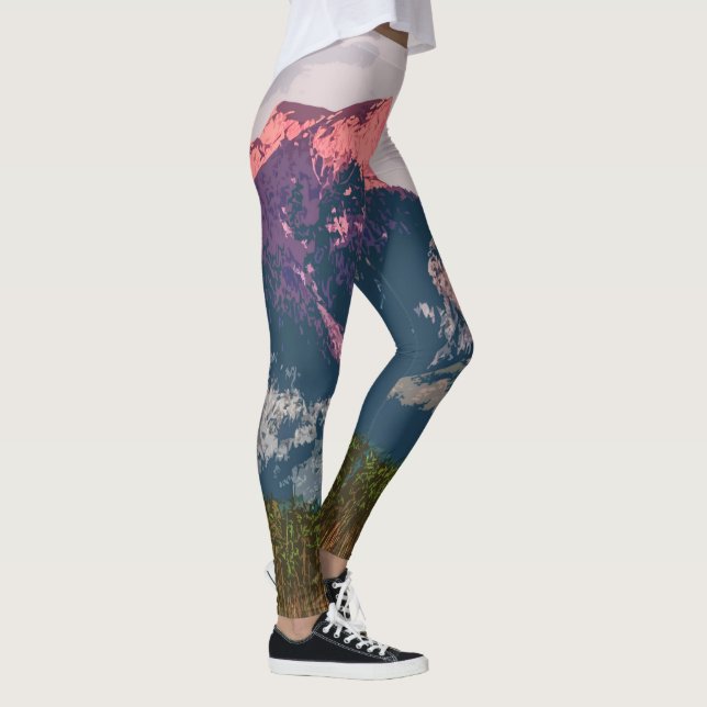 Legging Caneleiras simples dos trabalhos de arte | da (Direita)