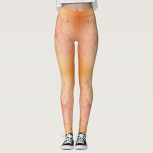 Legging Caneleiras sujas da mancha da tinta do Splotch de