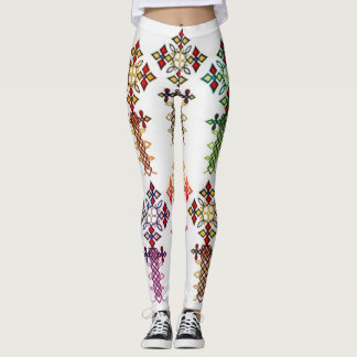 Legging Caneleiras transversais etíopes