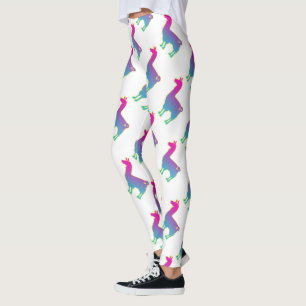 Legging Caneleiras tropicais cor-de-rosa do lama