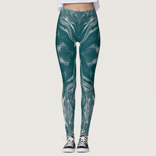 Legging Caneleiras verdes de Philly (Frente)