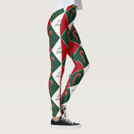 Legging Canes de Amor e Doces