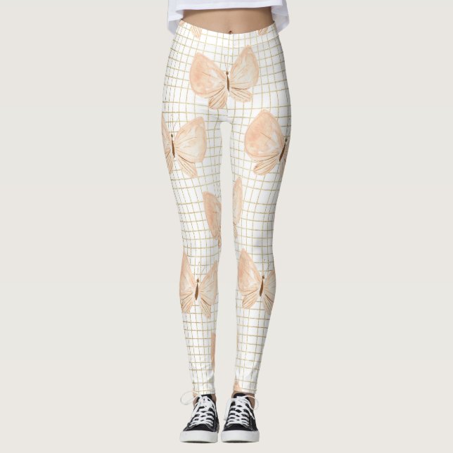 Legging Capas de flor selvagem (Frente)