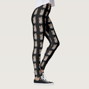Legging capybara doce rosquinha cupcakes doces