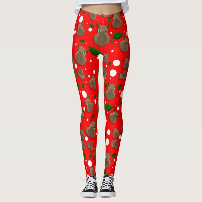 Legging capybara natal (Frente)