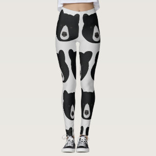 Legging Cara do urso preto
