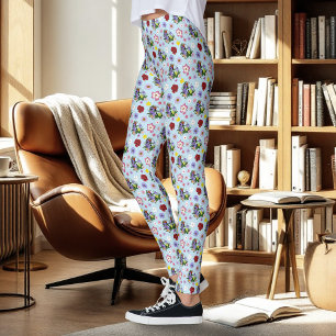 Legging Caracóis Cubanos Cogumelos Roxos