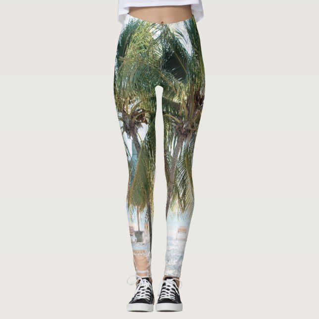 Legging Caribe Beach Bliss 7 #viagem #art (Frente)