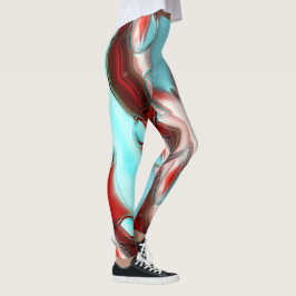 Legging Carimbo das linhas de cristal sobre a textura aren