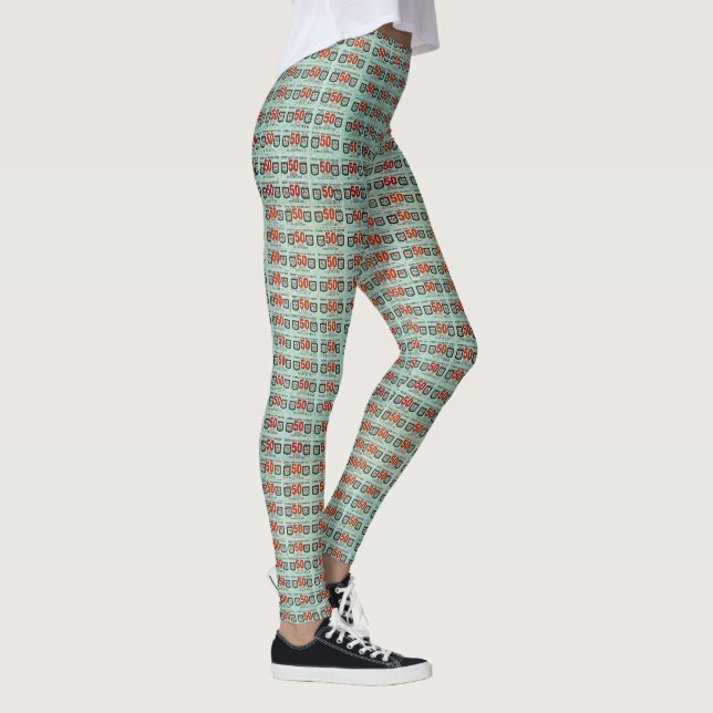 Legging Carimbos Verdes Retroativos (Direita)
