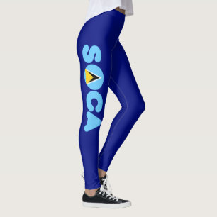 Legging Carnaval de bandeira do Santo Soca Lúcia
