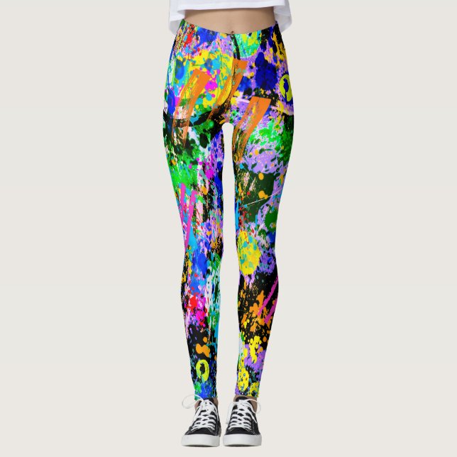 Legging Carnaval de grafite (Frente)