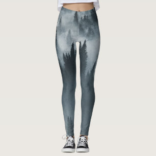 Legging Cárpatos de inverno: Paisagem de Montanha Sunrise