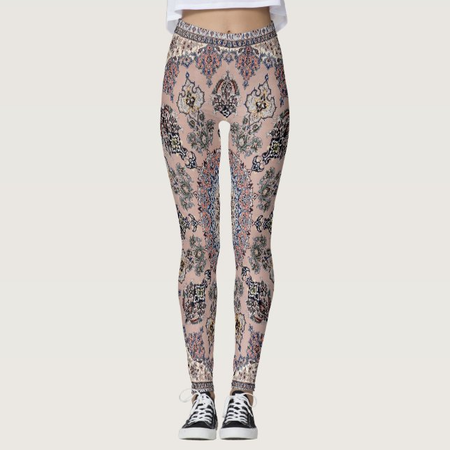 Legging Carpete de tapete oriental turco persa (Frente)