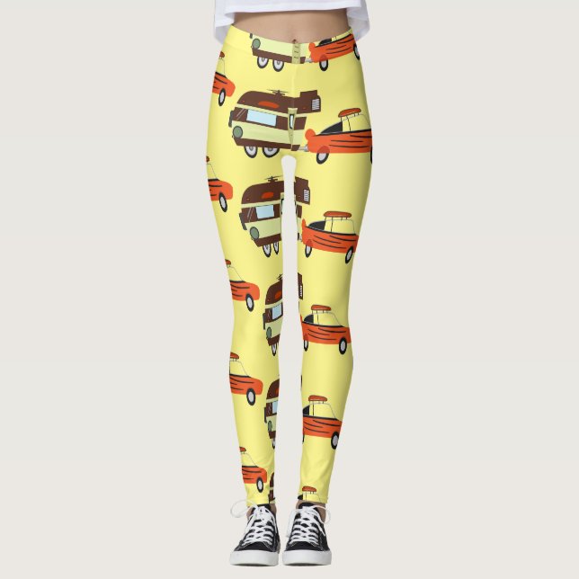 Legging Carro vintage e Camper Thunder_Cove (Frente)